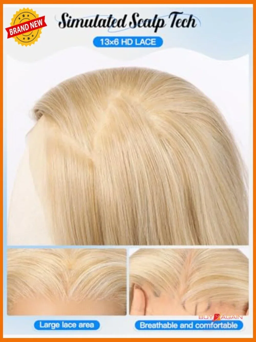 13x6 Glueless Lace Front Wavy Wig 26 Inch Synthetic for Women